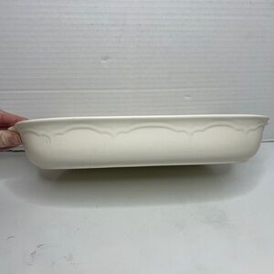 Pfaltzgraff Gazebo White Casserole 2 QT Rectangle Baking Pan Dish 12” 236 USA